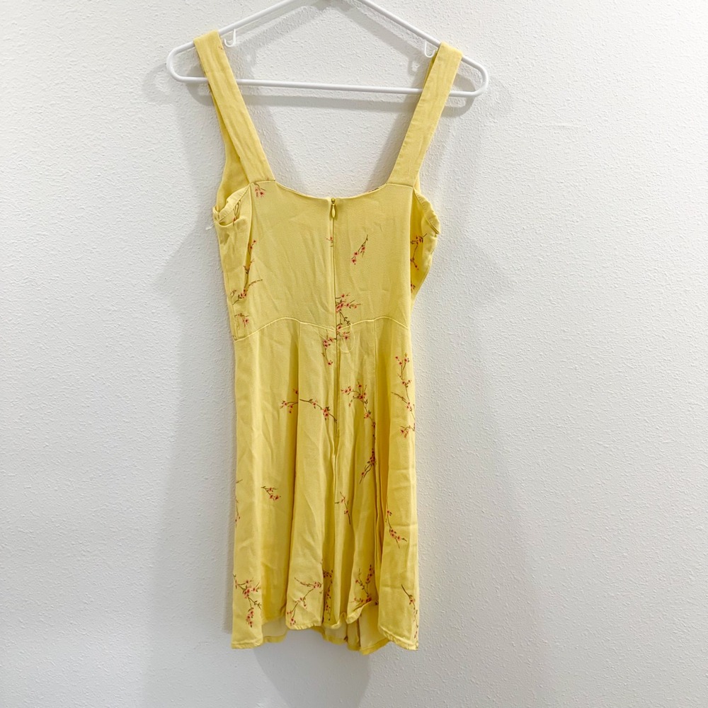 Reformation Elena Floral European Summer Retro Boho 90s Chic Mini Dress 2 - Picture 5 of 7